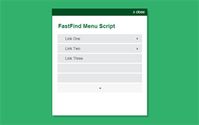 jquery菜单插件jGlideMenu